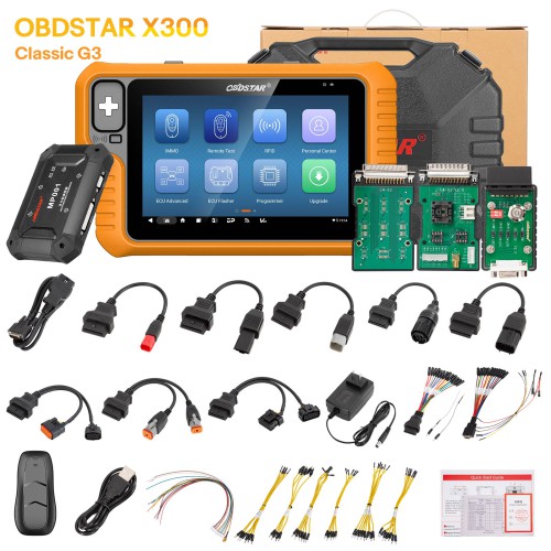 [Full Authorization] OBDSTAR X300 Classic G3 Key programming with Cluster Calibration/Airbag Reset/ECU Flasher/Test Platform License